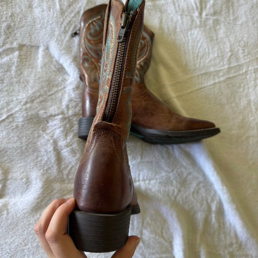 NWOT Ariat square toe cowgirl boots country western boho - Picture 3 of 5